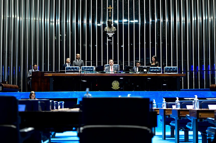 Mesa:  
presidente do Senado Federal, senador Rodrigo Pacheco (PSD-MG); 
secretário-geral da Mesa do Senado Federal, Gustavo A. Sabóia Vieira.