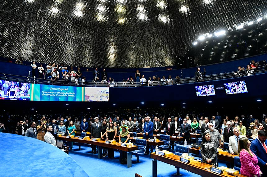 Amapaenses lotaram o Plenário - Foto: Geraldo Magela/Agência Senado