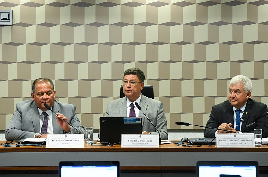 Mesa: 
relator da CTIA, senador Eduardo Gomes (PL-TO); 
presidente da CTIA, senador Carlos Viana (Podemos-MG); 
vice-presidente da CTIA, senador Astronauta Marcos Pontes (PL-SP).
