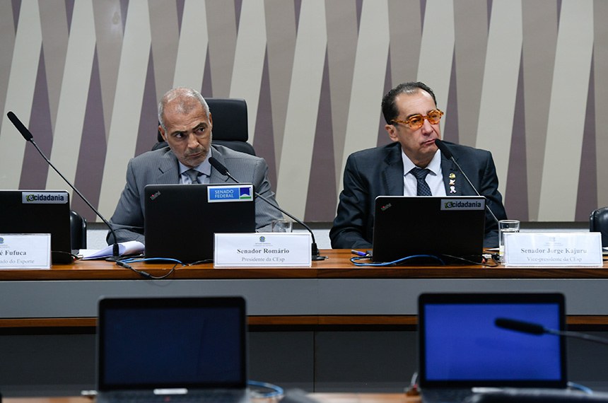Mesa:
presidente da CEsp, senador Romário (PL-RJ);
vice-presidente da CEsp, senador Jorge Kajuru (PSB-GO).
