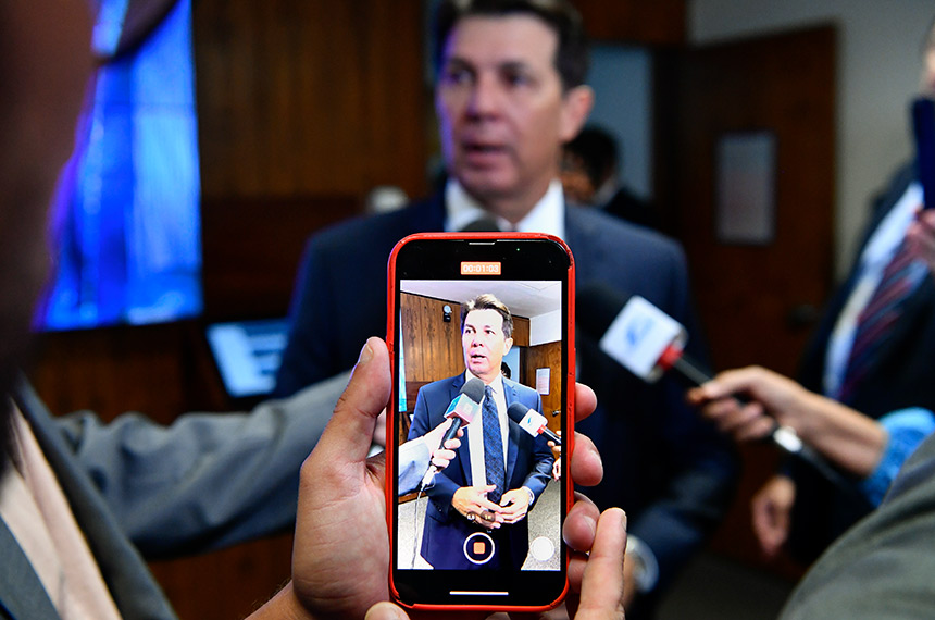 O presidente da CPMI, deputador Arthur Maia (União-BA), disse que também pretende aprovar requerimentos na reunião - Foto: Geraldo Magela/Agência Senado