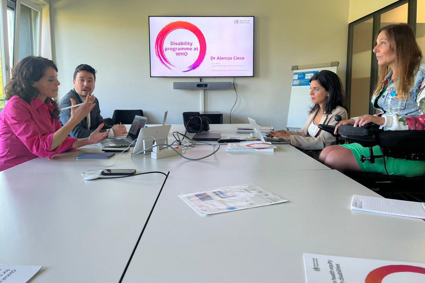 Senadora representa o Congresso Nacional na Suíça e discute convenção sobre pandemias e direitos das pessoas com deficiência