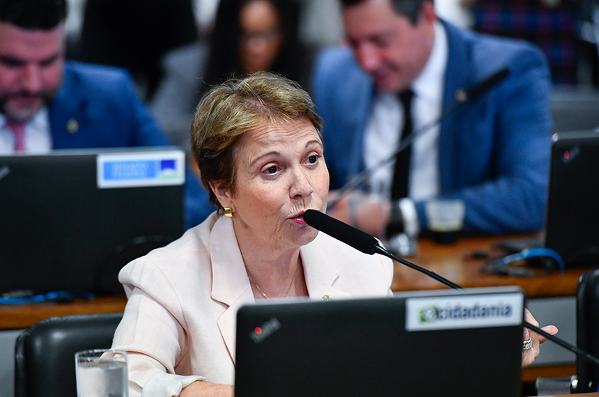 Tereza Cristina pediu vistas ao projeto que modifica as regras de aprovação e comercialização de agrotóxicos - Foto: Geraldo Magela/Agência Senado