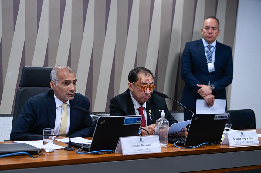 Mesa: 
presidente da CEsp, senador Romário (PL-RJ); 
vice-presidente da CEsp, senador Jorge Kajuru (PSB-GO). 