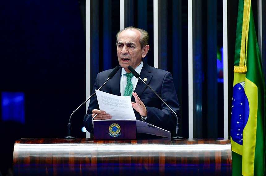 Em discurso, à tribuna, senador Marcelo Castro (MDB-PI).