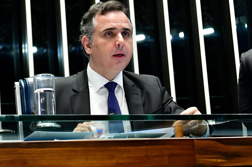 Mesa: 
presidente do Senado Federal, senador Rodrigo Pacheco (PSD-MG). 
