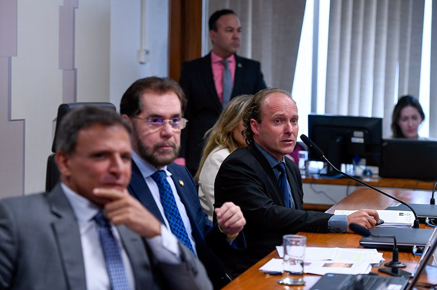 Mesa:
relator da CPIONGS, senador Marcio Bittar (União-AC); 
presidente da CPIONGS, senador Plínio Valério (PSDB-AM);
presidente do Instituto Brasileiro do Meio Ambiente e dos Recursos Naturais Renováveis (Ibama), Rodrigo Antonio de Agostinho Mendonça.