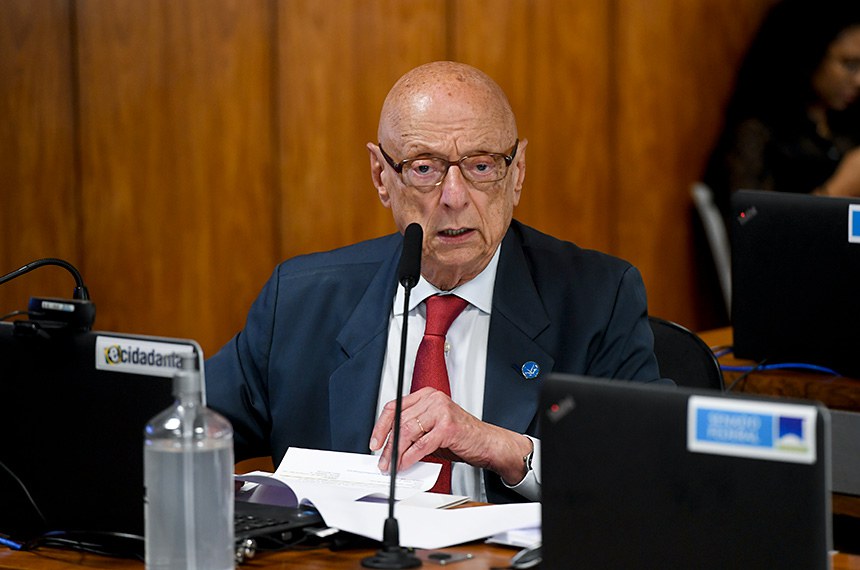 Em pronunciamento, à bancada, relator da MSF 73/2023, senador Esperidião Amin (PP-SC).
