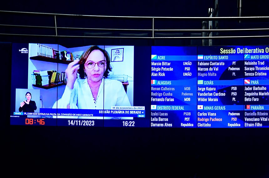 Em pronunciamento, via videconferênci, senadora Zenaide Maia (PSD-RN).