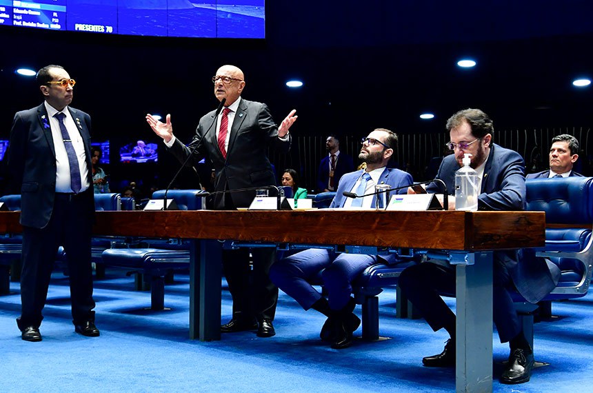 Bancada:
senador Esperidião Amin (PP-SC); senador Jorge Kajuru (PSB-GO); senador Plínio Valério (PSDB-AM); senador Jorge Seif (PL-SC); senador Sergio Moro (União-PR)