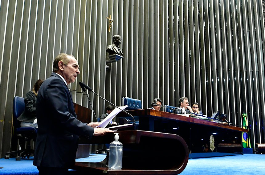 Mesa: 
senador Giordano (MDB-SP); 
presidente do Senado Federal, senador Rodrigo Pacheco (PSD-MG); 
secretário-geral da Mesa do Senado Federal, Gustavo A. Sabóia Vieira.
