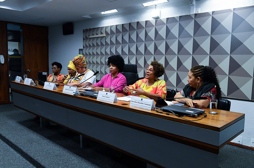Mesa: 
docente da Universidade Federal de Mato Grosso do Sul (UFMS), Thaize de Souza Reis;
presidenta do Coletivo Quintal de Palmares, Naiara Fonteles;
presidenta da União Nacional dos Estudantes (UNE), Manuella Mirella;
presidente eventual da CMCVM, deputada Jack Rocha (PT-ES);
secretária de Igualdade Racial do Estado de Ceará, Zelma Madeira;
presidenta do Grupo TEZ (Trabalho Estudos Zumbi), Bartolina Ramalho Catanante.