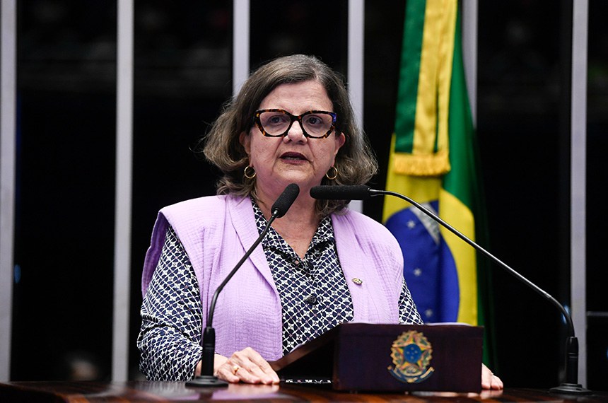 Em discurso, à tribuna,  senadora Teresa Leitão (PT-PE).