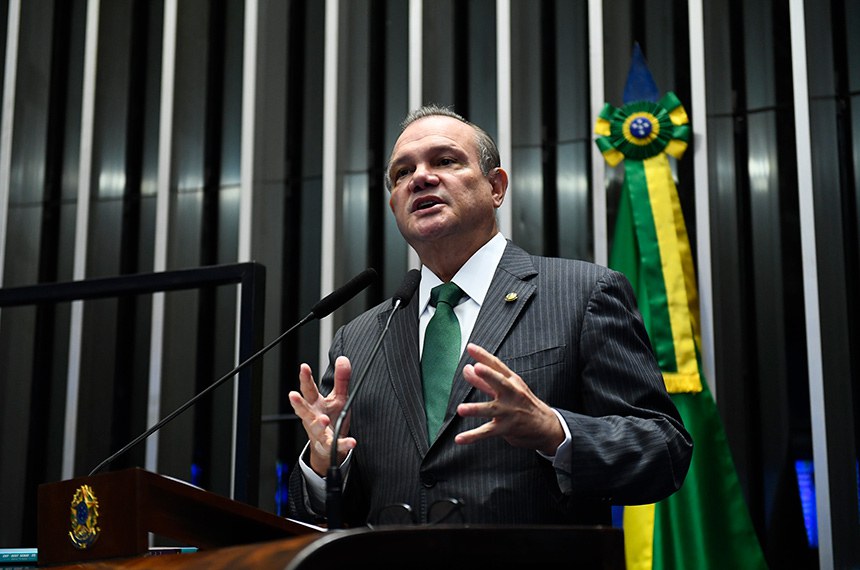 Em discurso, à tribuna, senador Wellington Fagundes (PL-MT).