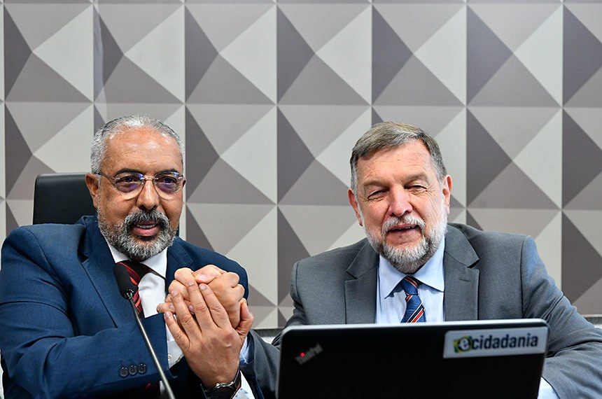Mesa:
presidente da CDH, senador Paulo Paim (PT-RS), conduz reunião;
senador Flávio Arns (PSB-PR).