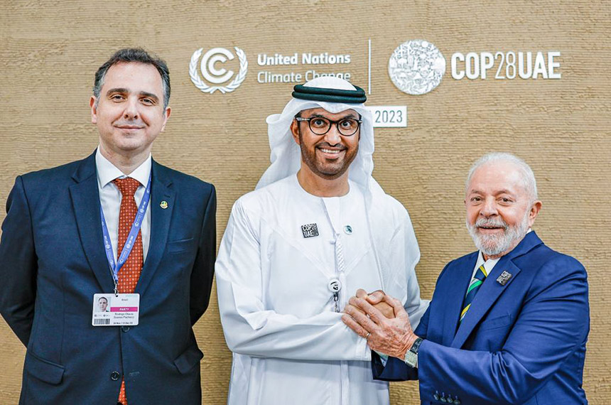 O Senado também foi representado na Conferência da ONU sobre mudanças climáticas, a COP-28, realizada em Dubai - Foto: Palácio do Planalto