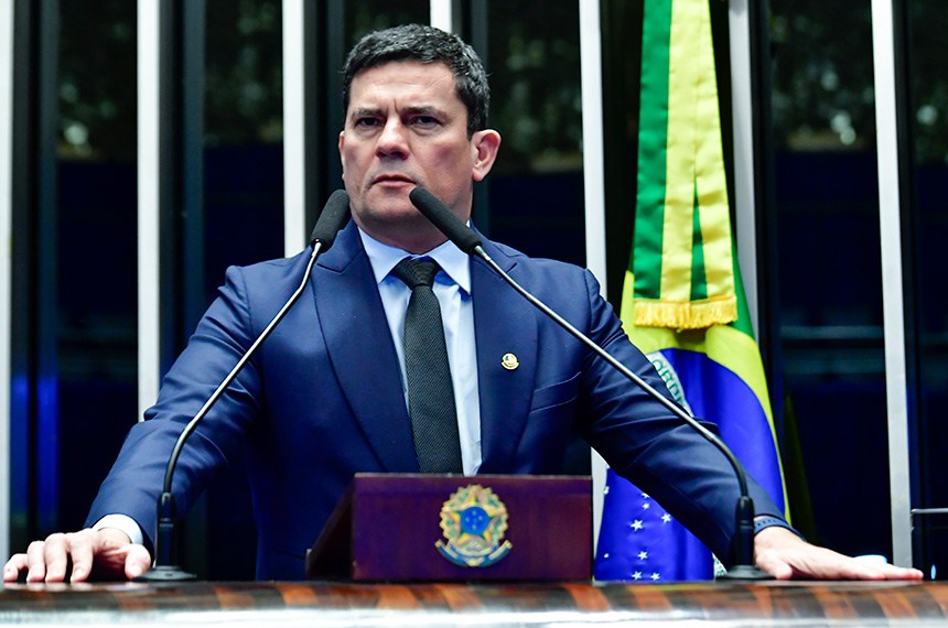 Em discurso, à tribuna, senador Sergio Moro (União-PR).