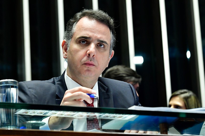 Mesa: 
presidente do Senado Federal, senador Rodrigo Pacheco (PSD-MG).