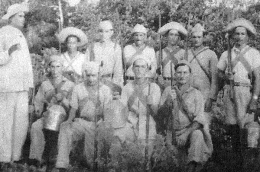 Soldados da borracha recrutados no Rio Grande do Norte no início dos anos 1940 - Foto: Reprodução