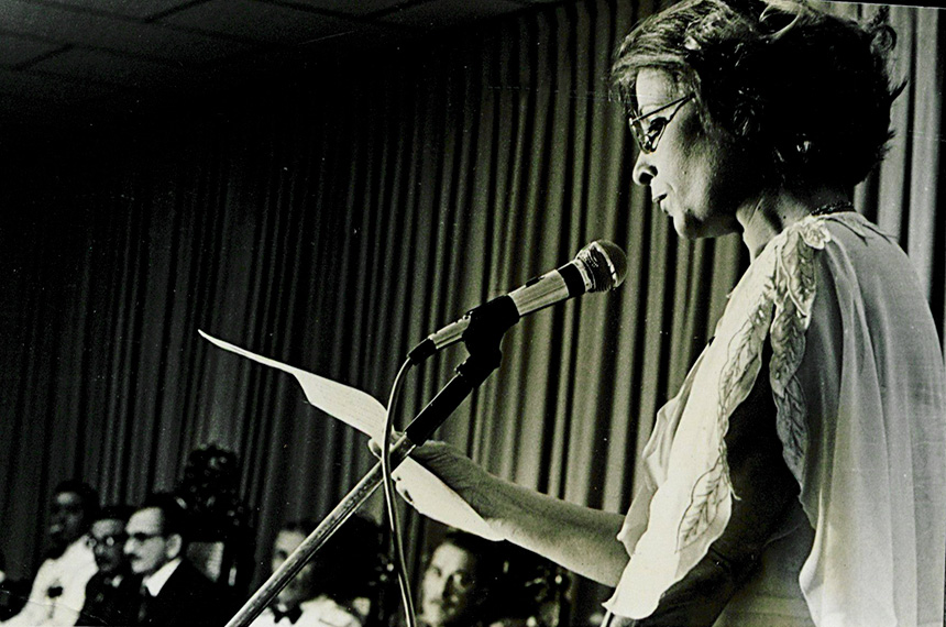 Eunice Michilles, a primeira senadora, tomou posse em 1979 - Foto: Arquivo pessoal