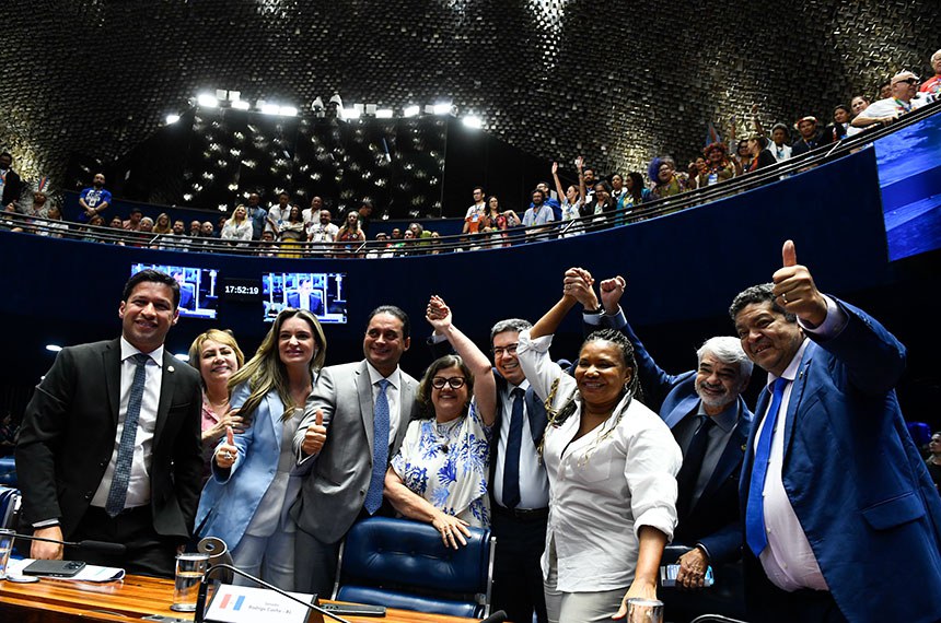Participam:
ministra de Estado da Cultura, Margareth Menezes;
senadora Jussara Lima (PSD-PI); 
senadora Augusta Brito (PT-CE);
senadora Teresa Leitão (PT-PE); 
senador Rodrigo Cunha (Podemos-AL); 
senador Weverton (PDT-MA); 
senador Randolfe Rodrigues (sem partido-AP); 
senador Beto Faro (PT-PA); 
senador Humberto Costa (PT-PE).