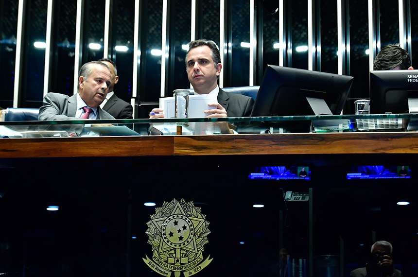 Mesa:  
senador Rogerio Marinho (PL-RN);
presidente do Senado Federal, senador Rodrigo Pacheco (PSD-MG).
