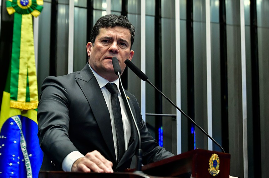 Em discurso, à tribuna, senador Sergio Moro (União-PR).