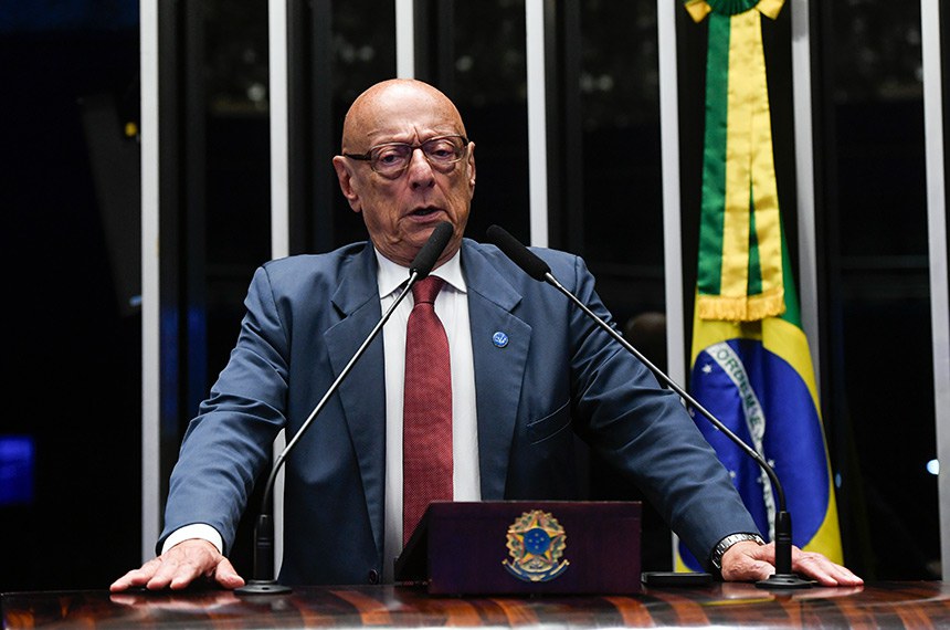 Em discurso, à tribuna, senador Esperidião Amin (PP-SC).