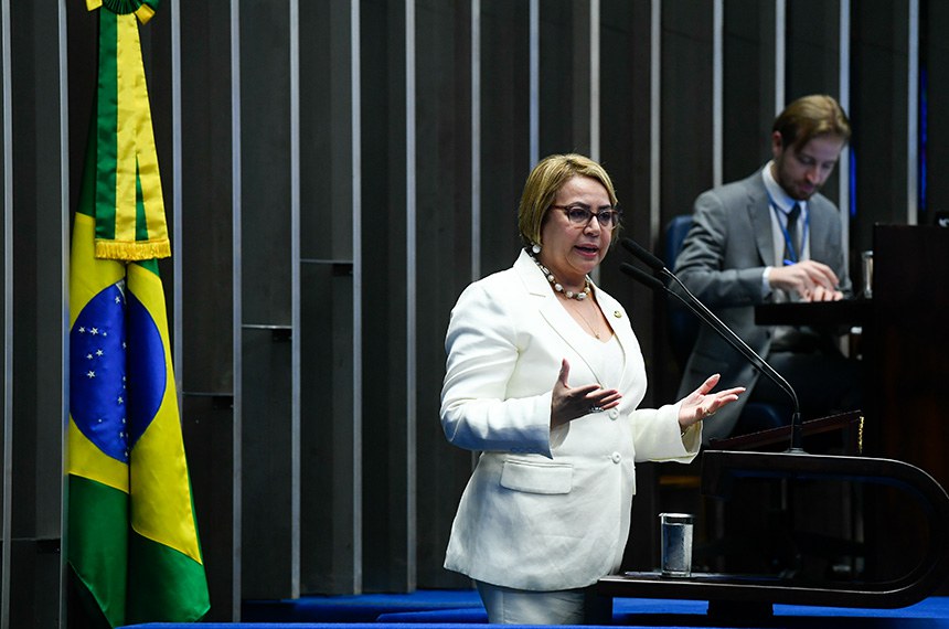 Em discurso, à tribuna, relatora do PL 4.358/2023, senadora Jussara Lima (PSD-PI).