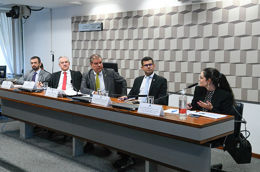 Mesa: 
coordenador-geral de Governança de Fundos da Secretaria Executiva do Ministério de Ciência, Tecnologia e Inovação (MCTI), Giordano Almeida de Azevedo;
advogado e ex-procurador-geral da Agência Nacional de Energia Elétrica (ANEEL), Claudio Girardi;
presidente eventual da CMA, senador Nelsinho Trad (PSD-MS);
secretário Nacional de Segurança Hídrica do Ministério da Integração e do Desenvolvimento Regional (MIDR), Giuseppe Serra Seca Vieira;
diretora-presidente da Agência Nacional de Águas e Saneamento Básico (ANA), Verônica Sánchez da Cruz Rios.