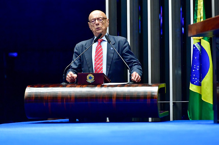 Em discurso, à tribuna, senador Esperidião Amin (PP-SC). 