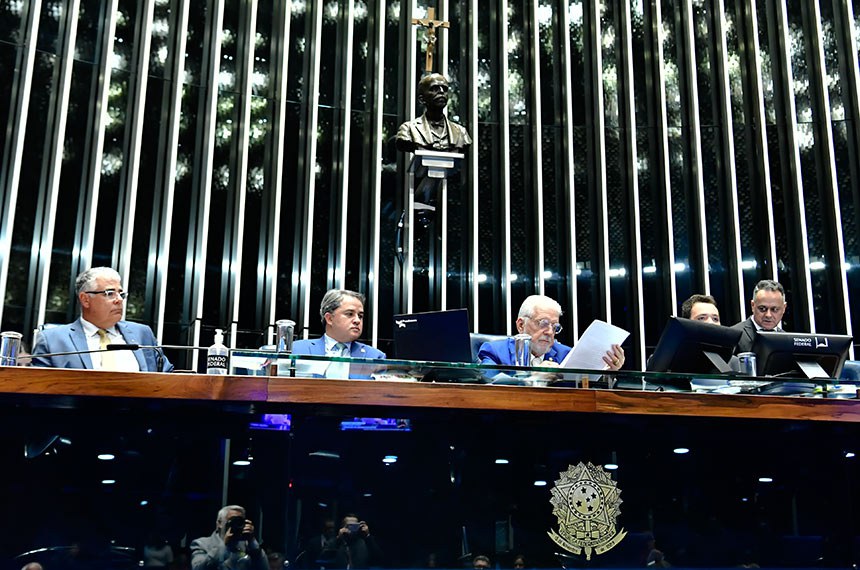 Mesa: senador Eduardo Girão (Novo-CE); senador Efraim Filho (União-PB); senador Jaques Wagner (PT-BA), conduz sessão; secretário desta sessão.