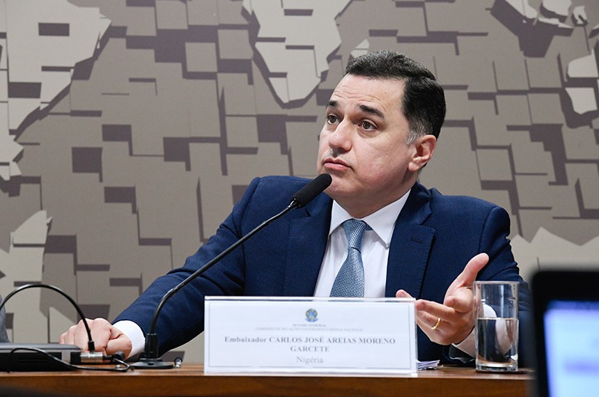 Em pronunciamento, à mesa, indicado para exercer o cargo de embaixador do Brasil na República Federal da Nigéria, Carlos José Areias Moreno Garcete (MSF 1/2024).