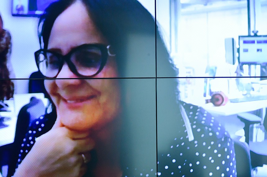 Na tela, vice-presidente da CASRARAS, senadora Damares Alves (Republicanos-DF).