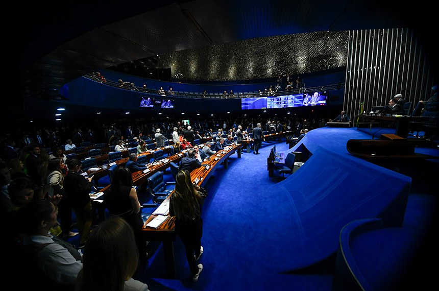 Mesa: 
presidente do Senado Federal, senador Rodrigo Pacheco (PSD-MG).