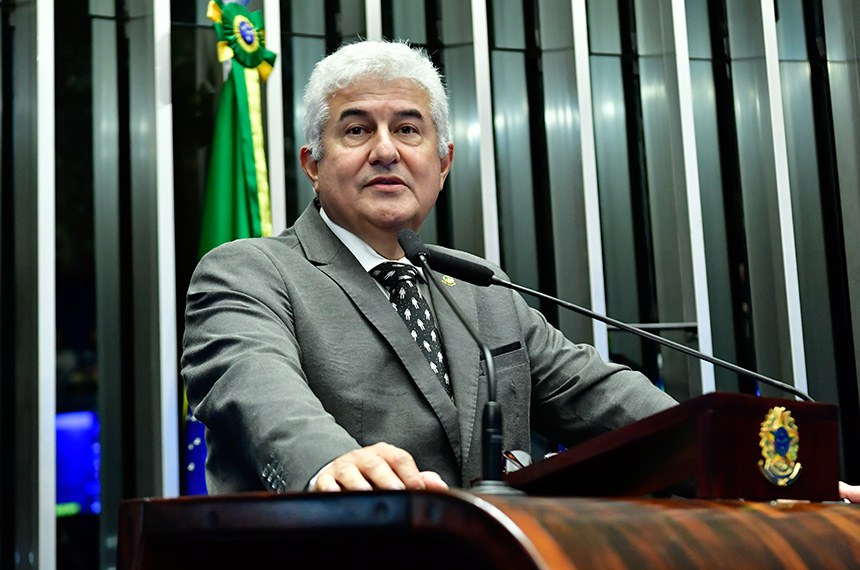 À tribuna, em discurso, senador Astronauta Marcos Pontes (PL-SP). 