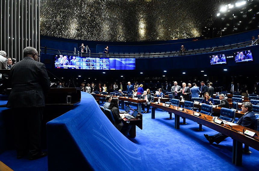 Mesa: 
presidente do Senado Federal, senador Rodrigo Pacheco (PSD-MG).