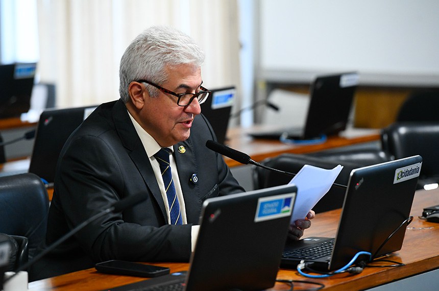 Em pronunciamento, à bancada, senador Astronauta Marcos Pontes (PL-SP).