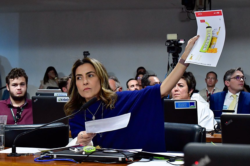 Em pronunciamento, à bancada, senadora Soraya Thronicke (Podemos-MS).