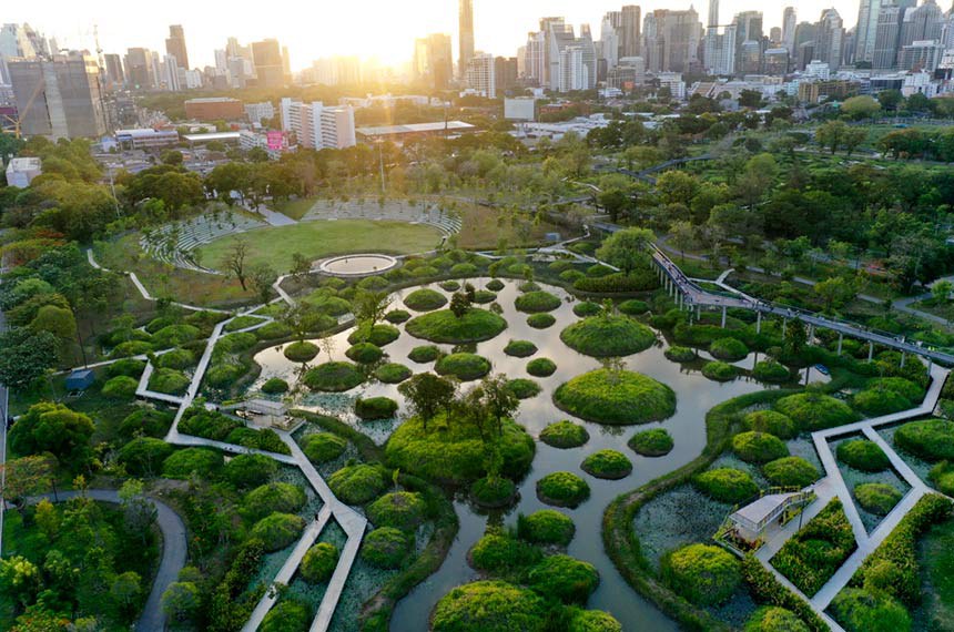 Project Location： Thailand Bangkok
Project Scale：42.3 Hectares
Design Time： December 2019
Build Time： March 2022
Client：Finance Ministry of Bangkok, Thailand
Award List：2023 WAF Landscape of the Year，2023 UIA Friendly and Inclusive Spaces Awards