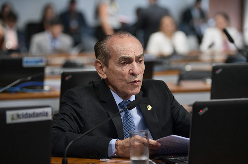 À bancada, em pronunciamento, relator do PL 545/2024, senador Marcelo Castro (MDB-PI).