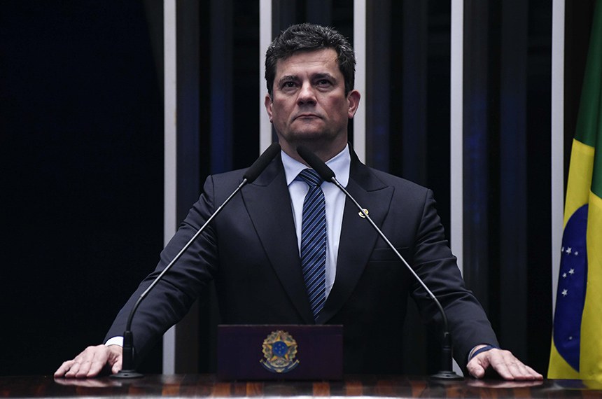 Em discurso, à tribuna, senador Sergio Moro (União-PR).