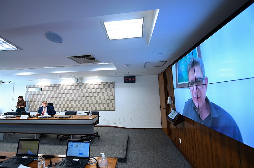À mesa, presidente da CE, senador Flávio Arns (PSB-PR), conduz reunião.