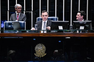 Mesa:  
presidente do Senado Federal, senador Rodrigo Pacheco (PSD-MG);
secretário-geral adjunto da Mesa do Senado Federal, Ivan Furlan Falconi.