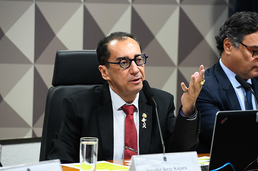 Mesa: 
presidente da CPIMJAE, senador Jorge Kajuru (PSB-GO) - em pronunciamento.