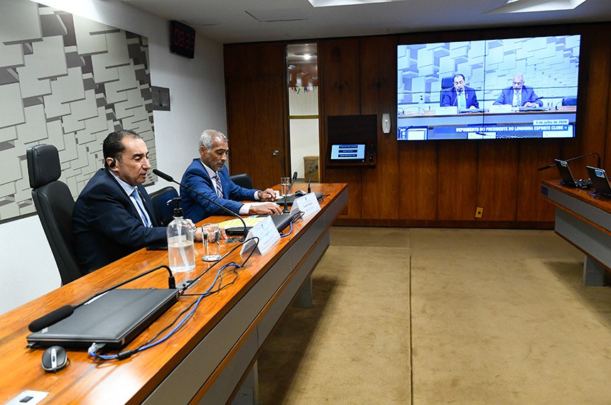 Mesa: 
presidente da CPIMJAE, senador Jorge Kajuru (PSB-GO);
relator da CPIMJAE, senador Romário (PL-RJ).