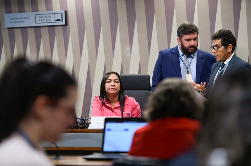 Mesa:
presidente da CDD, senadora Eliziane Gama (PSD-MA).