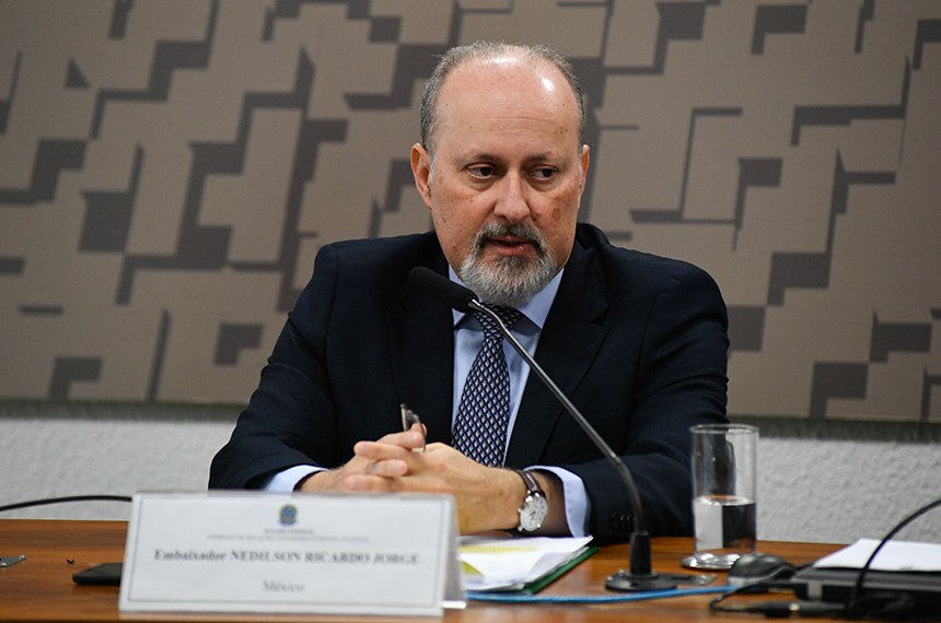 Nedilson Ricardo Jorge foi sabatinado na manhã desta quarta na Comissão de Relações Exteriores - Foto: Jefferson Rudy/Agência Senado