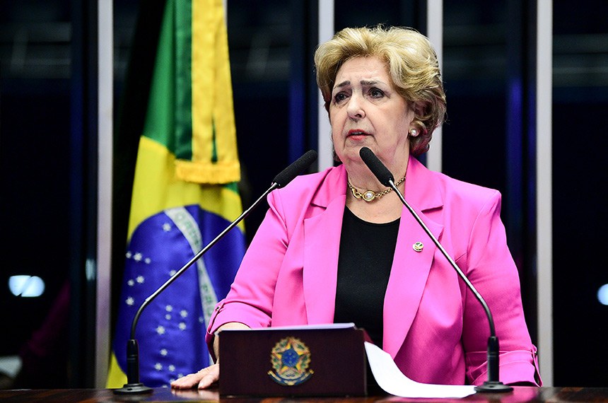 Em discurso, à tribuna, senadora Ivete da Silveira (MDB-SC).