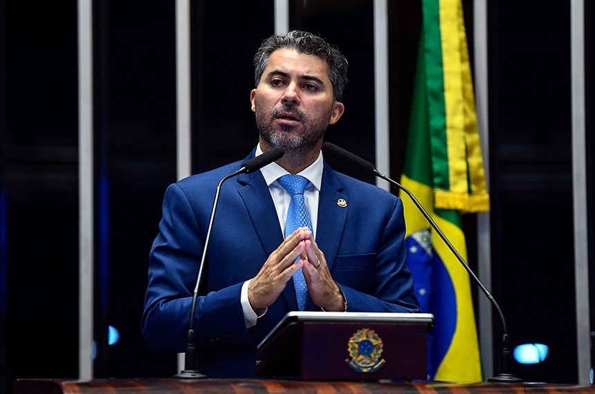 Em discurso, à tribuna, senador Marcos Rogério (PL-RO).